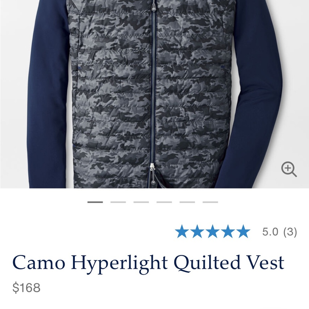 Peter Millar Hyperlight Performance Vest in a cam… - image 6